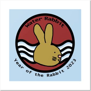 Water Bunny Rabbit Year of the Rabbit 2023 Posters and Art